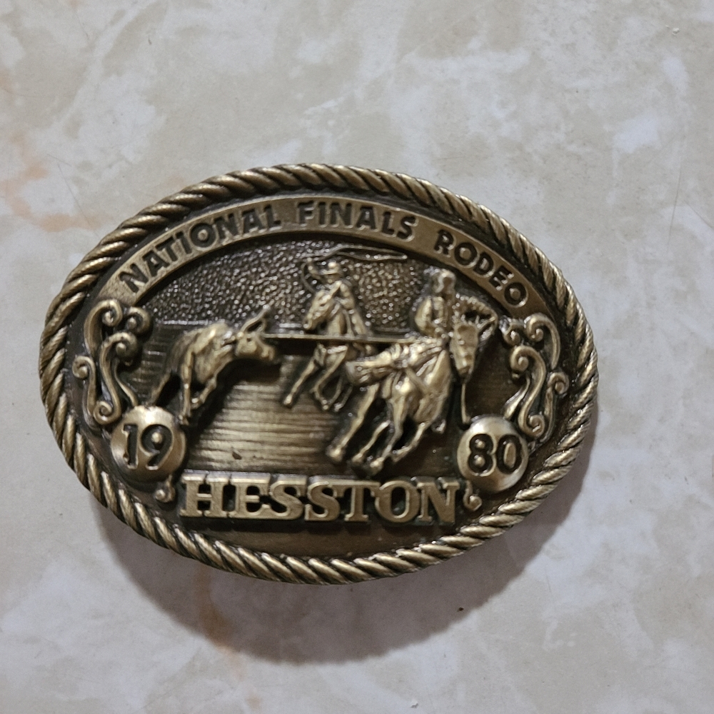 Hesston belt buckle